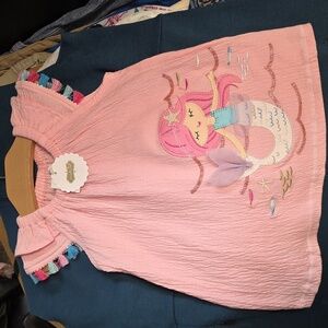 Mudpie NWT Mermaid Dress Cotton 12-18mo